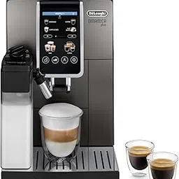DeLonghi Fully Automatic Coffee Machine DINAMICA PLUS Bean to Cup Coffee, 24+ Functions, Ideal for Espresso, Americano, Cappuccino, Latte, Macchiato & Many More Coffee Recipes ECAM380.95.TB image 1
