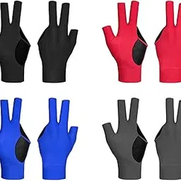 HEAVENGLOW Three Fingers Billiard Glove Non Slip Left Hand for Women Men Indoor Playing Blue | Fitness Running & Yoga | Strength Training | Gloves Straps & Hooks-image-60