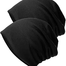 Cotton Slouchy Beanie Hats for Men Women Stretchy Skull Cap, Chemo Headwear Caps, Lightweight Hat-image-10