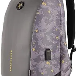 arctic fox Slope Trisiac Printed Anti-Theft Backpack (Castle Rock) | 23 Ltr Capacity|Water Resistant | Multipurpose Backpack |Rain Cover| Trolley sleeve 15.6" Unisex Laptop Bag with USB Charging Port-picture-54