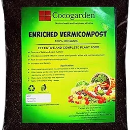 Cocogarden Organic Vermicompost for Plants 900gms - Compost Manure Fertilizers for Plants Home Garden-image-33