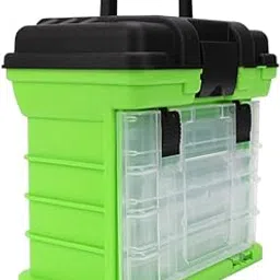 LOSA Piece Fishing Tackle Box 4 Layers Handheld Fishing Case Accessory Bait Lures Tackle Box Green-picture-50