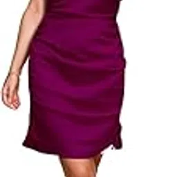 a.t.u.n. (all things uber nice) Women Bodycon Stylish Cowl Ruched Mini Party Dress-picture-11