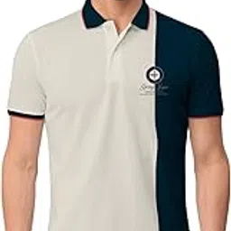 bullmer Mens Trendy Colourblocked Half Sleeve Polo Tshirt-picture-27