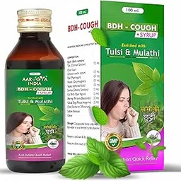 Arogya India Ayurveda BDH Cough Syrup with Tulsi and Mulathi | Cough Syrups for Dry Cough | For All Types Of Cough | (100 ml Pack of 1-picture-24