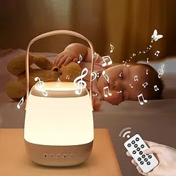 One Fire Baby Night Light, 35 Light Modes, 12 White Noise, Dimmable, Remote Control, Rechargeable, White-picture-19
