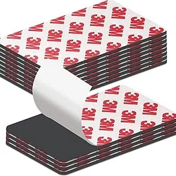 12 Pack Pre-Cut Magnetic Tapes with Adhesive Backing, 3" x 1.5" Flexible Magnets Strips Peel and Stick for DIY Crafts Art Projects and Organization-76x45x2 mm-12pcs-image-64