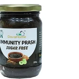 DavaHome Immunity Prash Sugar Free, Ayurvedic Herbal Supplement with 40+ Herbs, Natural Immunity Booster Paste, 250g Glass Jar, Vegetarian Formula for Adults-image-98