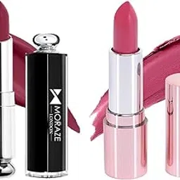 Moraze Makup New Pack Of 2 Stick Creamy Lipstick Waterproof Long-Lasting (temptation+Priority)-picture-13