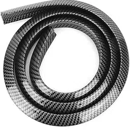 Furret Carbon Fiber Style Universal Car Wheel Eyebrow Trim Strip Protector, 1.5m, Black, Rubber, Top-picture-50