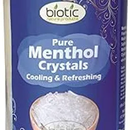 Biotic Menthol Crystals - Sat Pudina - Pudina Flower Crystal - Pepper Mint Crystal Edible - Pudina Puvvu 100 Grams-picture-32
