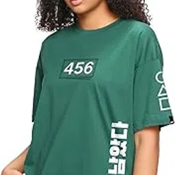 bewakoof Women's Graphic Print Oversized Fit T-Shirt-picture-30