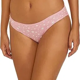 clovia Women's Cotton Low Waist Outer Elastic Bikini Panty (PN3465G22_Pink_XS)-picture-17