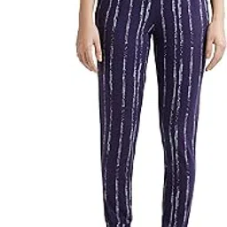 jockey RX61 Women's Super Combed Cotton Relaxed Fit Cuffed Hem Styled Printed Pyjama-picture-24