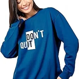 enitor Women's Front Printed Sweatshirts in Long Sleeves-picture-57