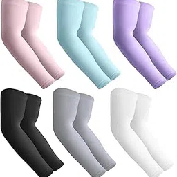 aegend 2 Pairs Arm Warmer Sleeves UV Protection UPF 50 Sun Sleeves for Men Women Youth-picture-56
