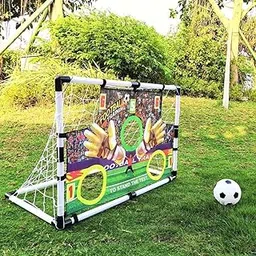 Zyvola Lightweight Portable Soccer Goal Net for Backyard Fun - Easy Setup & Foldable Mesh Football Goal for Kids & Adults-image-4
