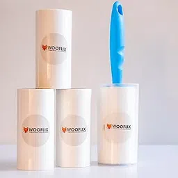 Wooflix Lint Remover for Clothes | Sticky Pet Hair Remover Lint Roller | Reusable and Portable Roller | Effectively Removes Lint, Hair, Dust & Pet Hair (4 Refills 240 Sheets)-image-40