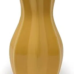 The Himalayan Goods Company Decorative Ceramic Flower Vase Stand 6.5 inches Tall for Home Office Gift (Yellow)-picture-65