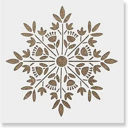 Scandinavian Snowflake Stencil - Christmas Signs & Wall Decor, Stocking Stencils-image-32