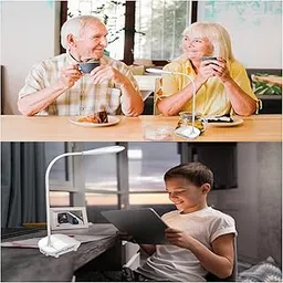 Rocklight Touch Dimmer 5V 1A 19 SMD Rechargeable Led/Study/Table/Desk Lamp Rl-8888 USB Eye Caring White Work from Home Night Light Flexible 360 Rotating for Reading/Watching/Working/Eating-picture-17