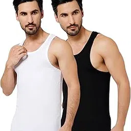 oxyzone Men's Modal Vest Set Super Soft Solid Round Neck Sleeveless Baniyan Innerwear for Men, Breathable, Odour-Free, Anti Bacterial Regular Fit Undershirt, Pack of 2-picture-19