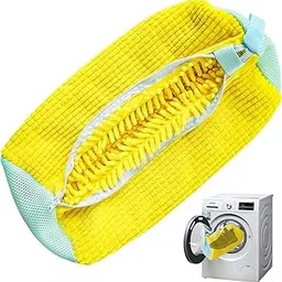 Delzon 2 Psc Shoe Washing Machine Bag Trainer Sneaker Laundry Shoes Bag Heavy-Duty Laundry Shoe Bag Shoe Cleaning Bag for Sneakers, Trainers (2 Psc)-picture-29