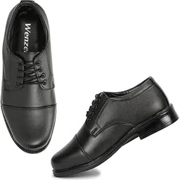 wenzel Men's Formal Shoes Synthetic Leather Lace Up Shoes Latest Style Office Shoes for Men-picture-30