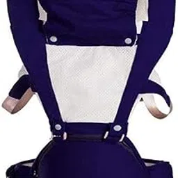 Whitecloud TRANSFORMING HOMES Adjustable Baby Carrier Front Carry Bag with Head Support, Buckle Straps and Waist Belt (BB-25) Blue-picture-14