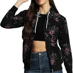 ekools Women's Fleece Fullsleeves Jacket (Flee02)-picture-17