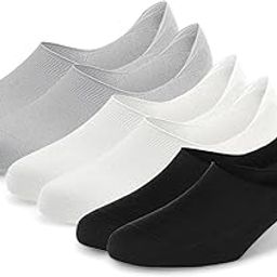 fitness mantra 3 Pairs Premium Loafer/No Show Anti Slip Free Size Cotton Socks for Men's and Women's-picture-9