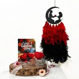 Artle Media Valentine Gift Hamper - Dream Catcher with Heart Candle and Greeting Card to Gift Your Girlfriend, anniversery Gift-picture-23