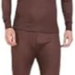 REDGLO Men Full Sleeve Thermal Upper/Top/Vest-Pajami/Thermal Top and Lower Set Winter Body Warmer (85 CM, Brown)-picture-45