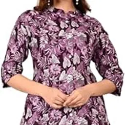 febq Printed Shirt Style Top for Women-picture-47