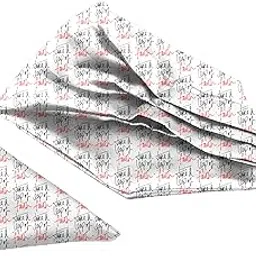 blacksmith White Leap of Faith Printed Satin Neckwear Ascot and Matching Pocket Square Set for Men-picture-38
