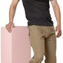 Men’s Cotton Solid Casual Pants | Comfortable Regular Fit Trousers-picture-13