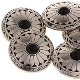 Enakshi® 2x5pcs Round Floral Turquoise ons Screw Back for Bag Wallet Saddle Black|Crafts | Sewing | Closures & Connectors | ons-picture-31