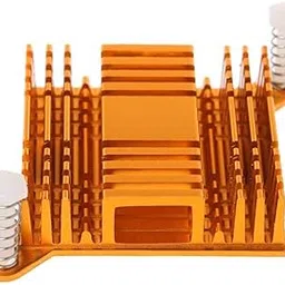 CentIoT - Golden 38 x 38 x 10mm Northbridge Southbridge Aluminum Heat sink Cooler Heatsink - for Computer Motherboard North Bridge, graphics card and Peltier (38 x 38x 10MM)-image-5