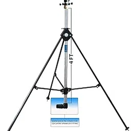 AUTOMAT RAINGUN Complete Set with HT30G AUTOMAT Seagull RAIN Gun, Complete Connector, 4FT (ISI) GI Riser Pipe | 3LEG Heavy Duty Stand (Quick FIX Connector (QFC), 50MM (1.5" INCH))-image-1