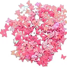 Kunya® Resin Nail Art Tool,Slime for Nail Decoration Flakes for DIY Hologram & Glitter Sequins100 / 120 Units in per Packets (Pink Butterfly)-picture-11