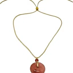 BLUSHSTONE AMULET – 1-Inch Natural Crystal Pendant with Adjustable Rope for Men & Boys-image-85