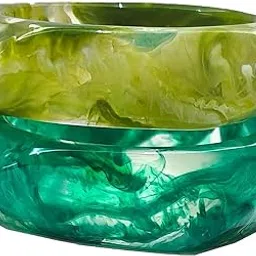 Fuschianet Accessories Resin Shaded Light, Dark Green Stackable Uneven Bangles for Women and Girls Set of 2-picture-48