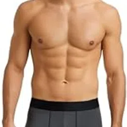 prishoya Men Under wear Premium chaddi Fabric Nylon Innerwear Man Briefs Trunk Sports Gym Workout Stretch Underwear Undergarments Breathable Gents Anti-Bacterial Grey-picture-10