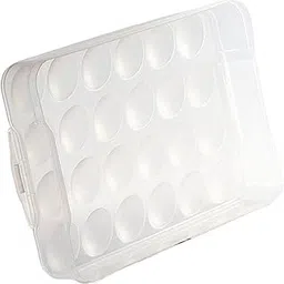 Merishopp Reusable Eggs Holder Eggs Storage Container for Kitchen Countertop Drawer Clear Without Lid-picture-45