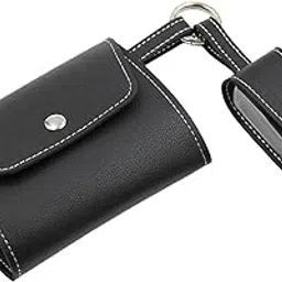 MERISHOPP™ Mask Storage Bag with Bottle Sheet Mask Organizer Organization for Travel Black-picture-54