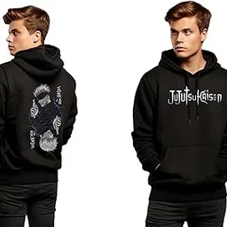 be crazy Anime Printed Black Hoodie/Graphic Printed Hoodie/Hoodie for Men & Women/Warm Hoodie/Unisex Hoodie-picture-20