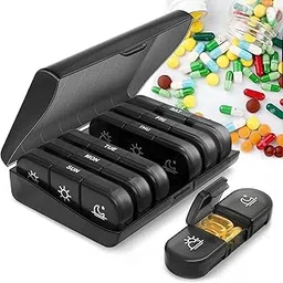 AppliSmart's 7 Day Pill Organizer – 3 Times a Day (Morning, Noon, Night) Weekly Medicine Box | BPA-Free Portable Travel Pill Case for Tablets, Vitamins & Supplements-picture-24