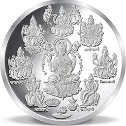 ACPL Precious Moments BIS Hallmarked Ashta Laxmi Silver Coin 999 Pure with Gift Box-image-33
