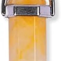 gemsmantra Pencil Pendant for Men & Women | Natural Healing Crystal Necklace | Zodiac Astrology Jewellery Gift Item | Handcrafted Gemstone Pencil Pendant image 1