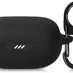 KACA Protective Shockproof Silicone Cover Case with Buckle Compatible with Jbl Live Pro +/Jbl Live Pro Plus Earbuds(Black)-picture-29